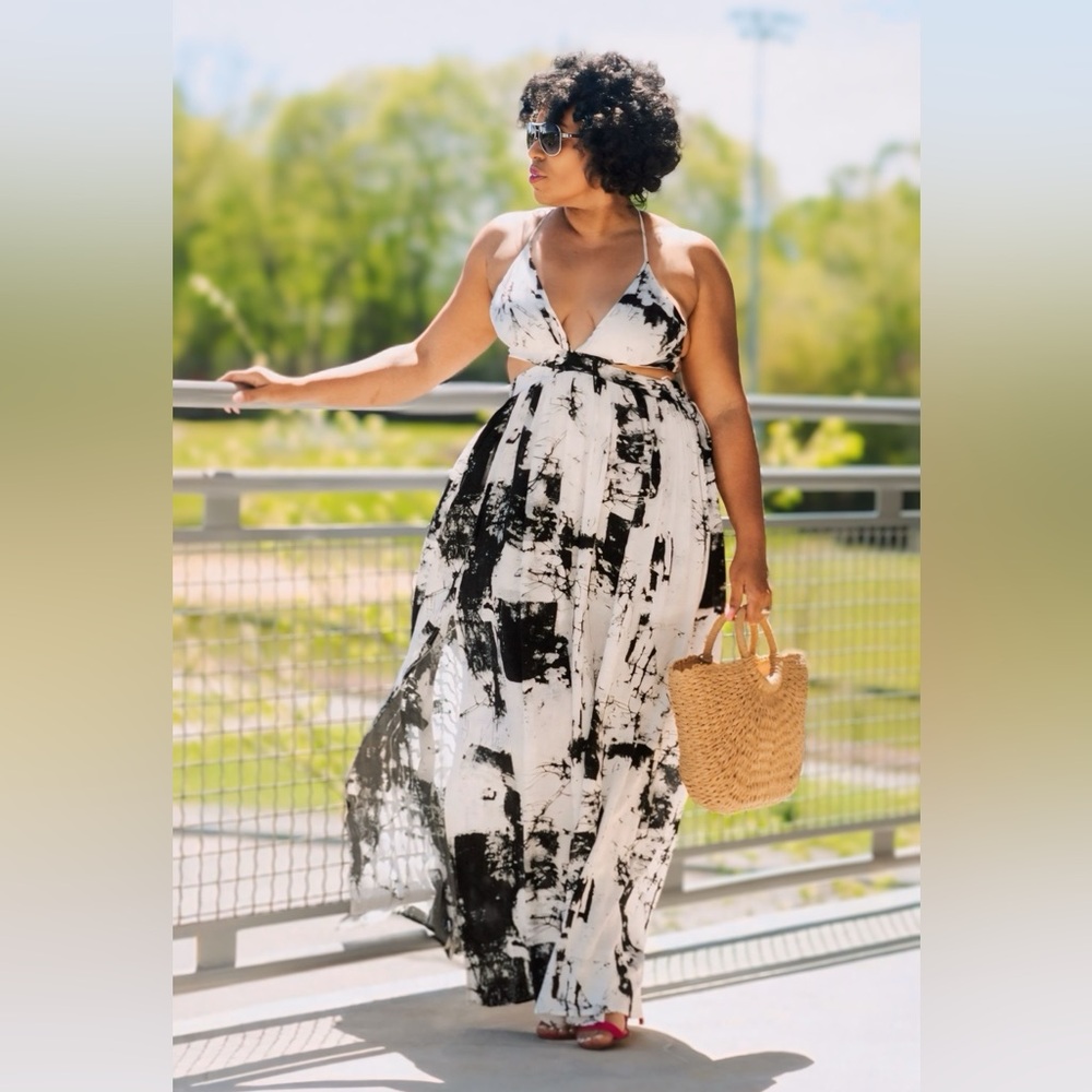 Black Tye Dye Maxi
